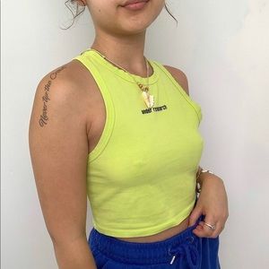 “Under Research” Cropped Tank Top